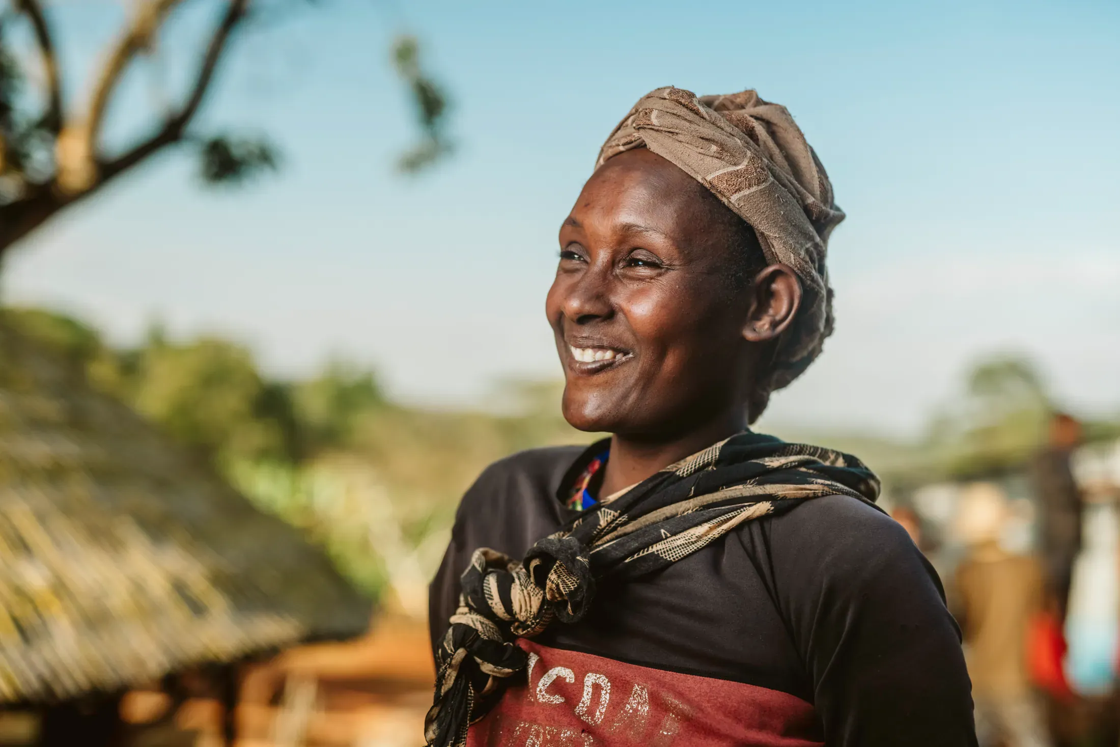 Portrait of a community member at a coffee site