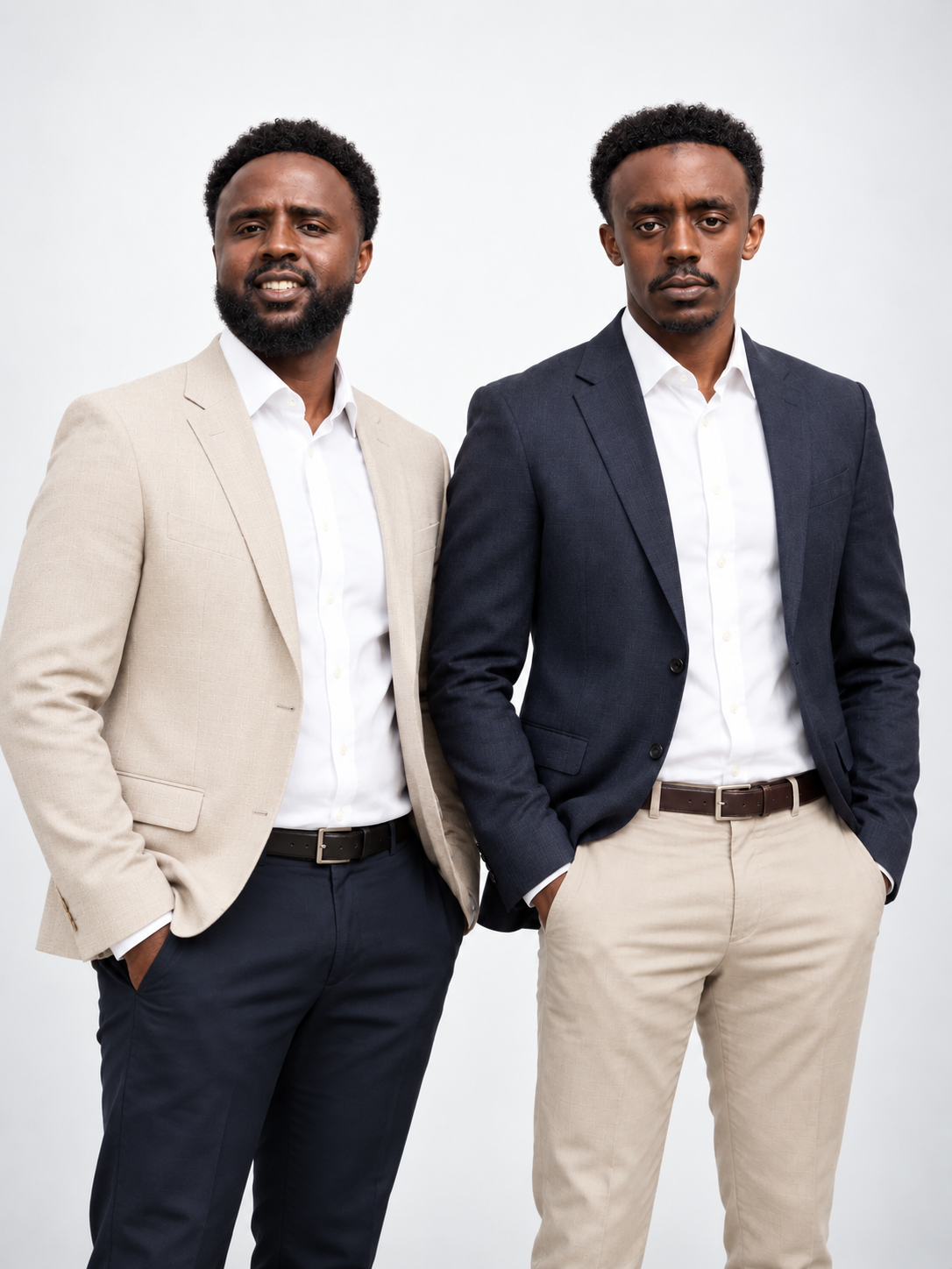 Portrait of Mr. Zidan Kadir Hasan Areedo and Mr. Salim Kadir Hasan
